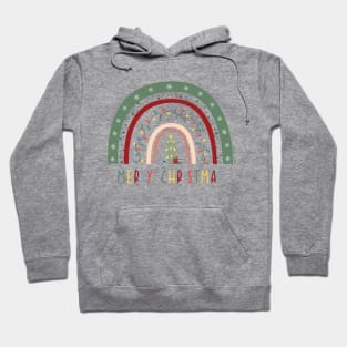 Merry Christmas Boho Rainbow © GraphicLoveShop Hoodie